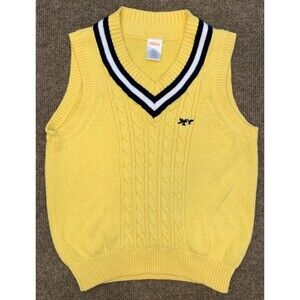 Gymboree Sweater Boys 5T Sleeveless V-Neck Vest Cable Knit Preppy Pullover